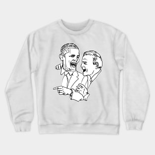 Barack Obama Joe Biden Meme Crewneck Sweatshirt